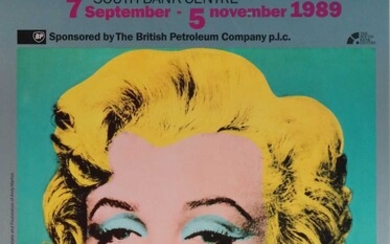 Andy Warhol Retrospective Exhibition Poster 1989