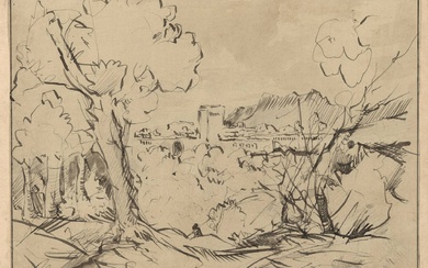 Anonymous (early 19th cent.). "Napoli '28". Drawing, brush and black...