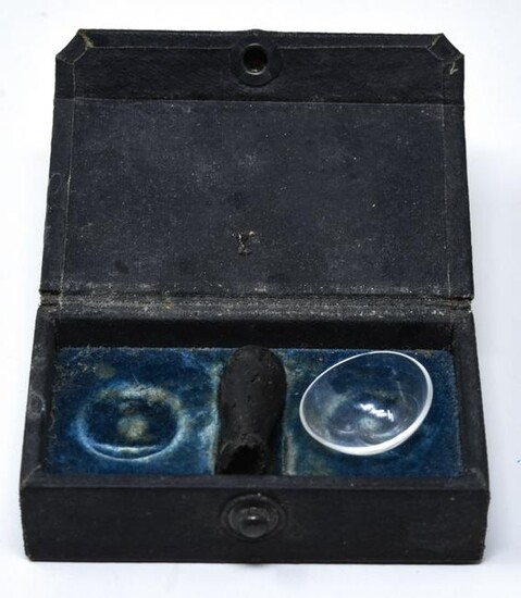 Antique Glass Contact Lens in Original Case