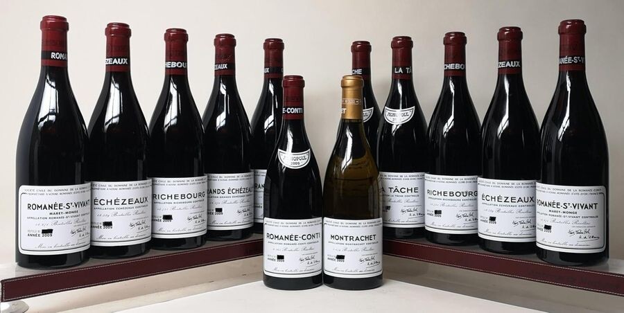 Assortiment 12 bouteilles DOMAINE DE LA ROMANEE…