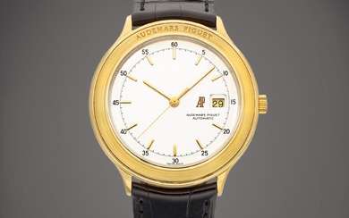 Audemars Piguet Huitième | A yellow gold wristwatch with date, Circa 1990 | 愛彼 | Huitième | 黃金腕錶，備日期顯示，約1990年製