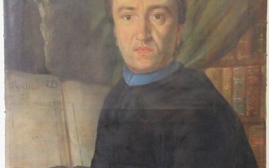 Auguste de Succa (XIX) - Portrait d'n prêtre