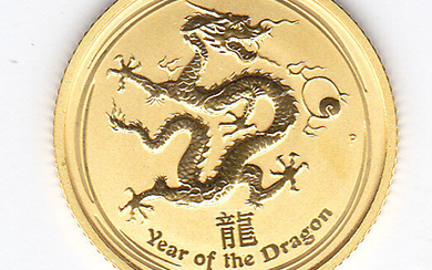 Australia - 15 Dollar 2012 Year of the Dragon - Gold