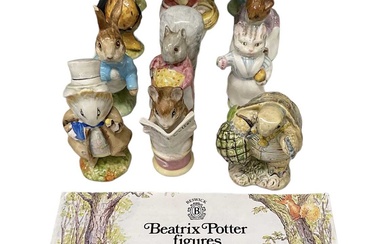 BESWICK; a group of twelve Beatrix Potter figures, with the...