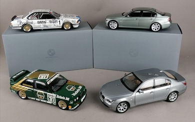 BMW - QUATRE BMW échelle 1/18 : 1x 635CSi 1x 3Series 1x M3 1x 5Series...