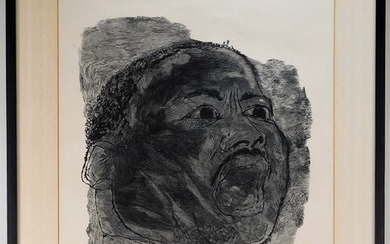 Ben Shahn Martin Luther King Wood Engraving