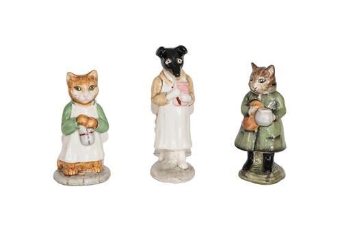 Beswick Beatrix Potter Figures Comprising: Ginger; Pickles; and Simpkin, all...