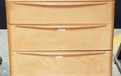 Blondewood Chest of Four Drawers (H: 89, W: 76, D: 52cm)