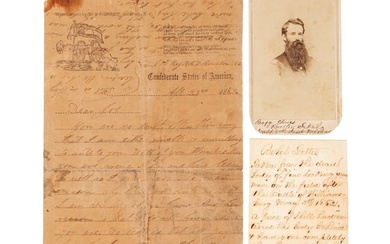 Blood Stained Confederate Letter