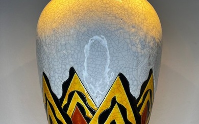Boch Frères, Keramis, Keramis Boch - Charles Catteau - Vase - Large ovoid Vase 35cm! - Ceramic