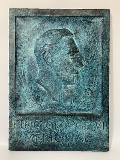 Bronze King George Memorial Wall Plaque
