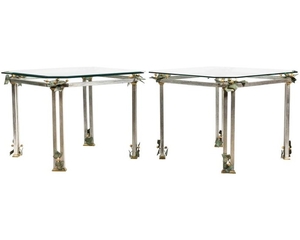 Bronze & Steel Lamp Tables