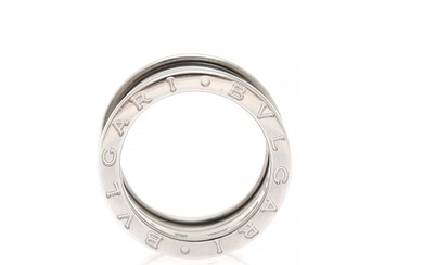Bulgari: A “B.SZero1” ring of 18k white gold. W. 11 mm. Size app. 52.