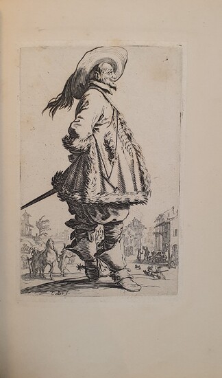 CALLOT (Jacques). La Noblesse de Lorraine. [vers 1625]. In-8, demi-veau blond avec coins, dos orné,...