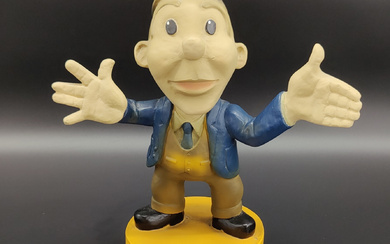 CERAMIC PROMOTIONAL ITEM FOSSIL: FIGURE OF FRED'S WIGGLY HEAD (STATIC) - FOSSIL WATCH COLLECTOR CLUB.