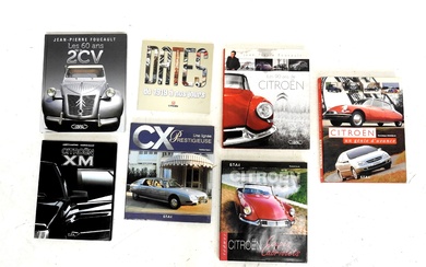 CITROEN : Sept livres sur la marque et ses différents modèles : XM, 2 CV,...