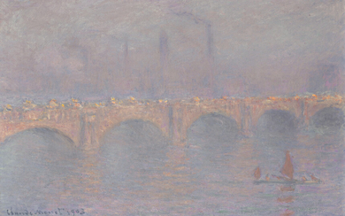 CLAUDE MONET (1840-1926) Waterloo Bridge, soleil voilé