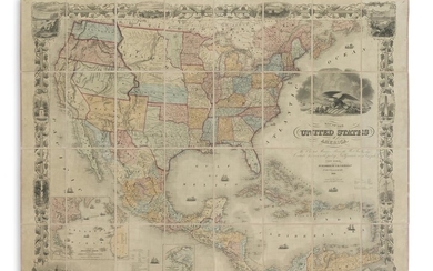 COLTON, JOSEPH HUTCHINS. Map of the United States of America, the British Provinces,...