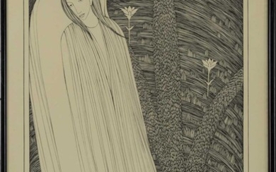 COME LOVELY AND SOOTHING DEATH, A PENCIL SIGNED LITHOGRAPH BY HANNAH FRANK