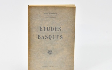 CUZACQ (René) Études Basques. Saint-Sever,... - Lot 141 - Briscadieu