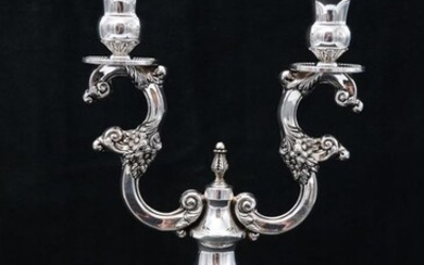 Candlestick - .925 silver - Italy - Second half 20th century