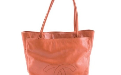 Chanel, a brick colour calfskin bag