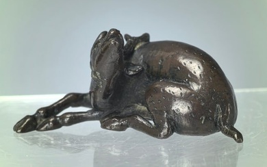 Chinese Bronze Deer Shaped Water Dropper