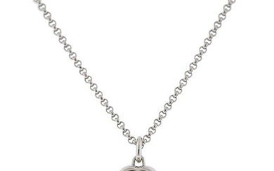 Chopped Happy Diamonds 18k Gold Heart Pendant Necklace