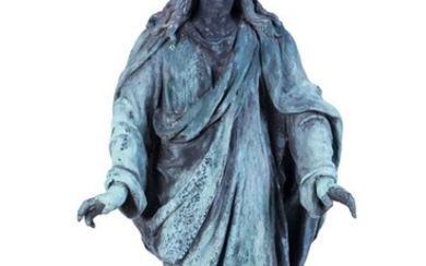 Christ, Sculpture, 71 cm. - Bronze - Circa 1900