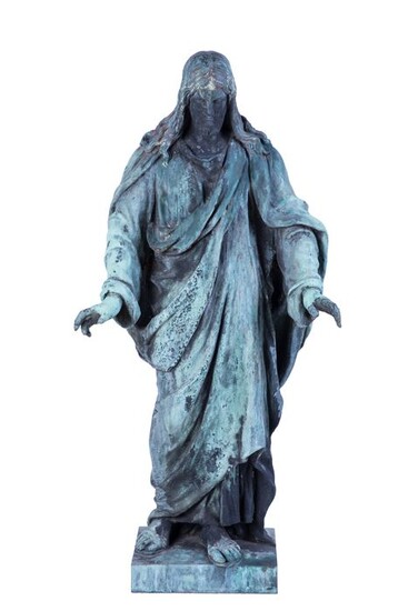 Christ, Sculpture, 71 cm. - Bronze - Circa 1900