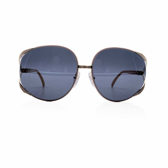 Christian Dior - Vintage Gold Metal Pink Oversize Sunglasses Mod. 2250 - Sunglasses