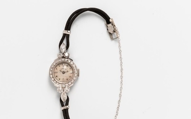 Chronoton Platinum and Diamond Lady's Wristwatch