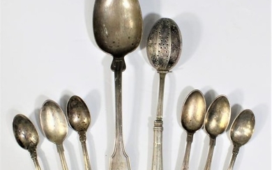 Collection of 8 Sterling Silver Spoons, 5.66 ozt