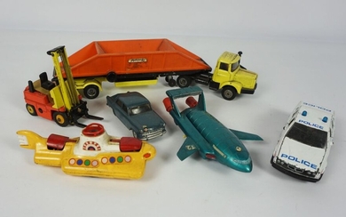 Collection of Dinky, Corgi and Matchbox Model Vehicles, To include The Beatles Yellow Submarine