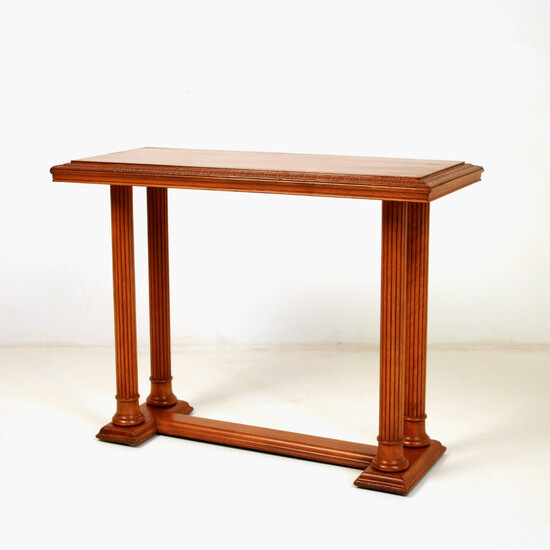 Console table, cherry wood, around 1940.