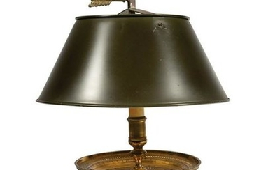 Continental Brass Candlestick Lamp
