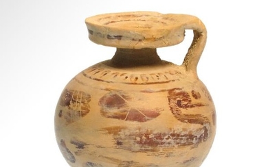 Corinthian Painted Aryballos, 7th- 6th Century B.C.