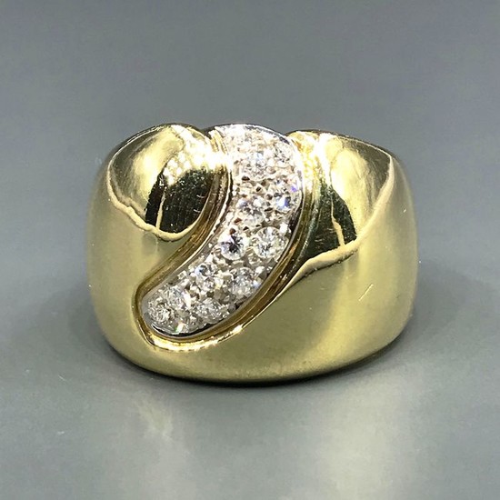 Damiani - 18 kt. Yellow gold - Ring - 0.26 ct Diamond