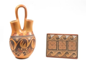 Darlene Nampeyo (Hopi, b. 1956) Two Pottery Articles