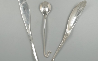 Design bestek, Stichting Vakopleiding Schoonhoven - Cutlery set - .925 silver