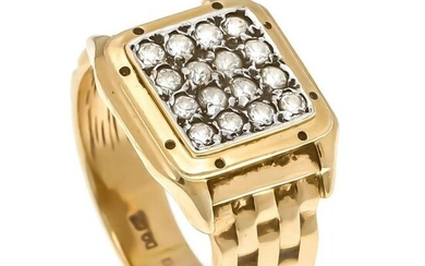 Diamond ring, GG 585/000 with