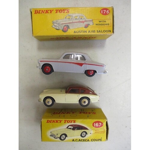 Dinky. Collection with Austin A105 No 176 grey with red line...
