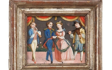 Dipinto sotto vetro. Piemonte, XVIII secolo
