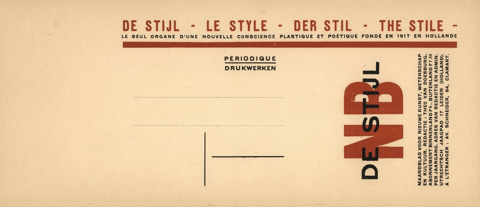 Doesburg, Th. van. De Stijl - Le Style...