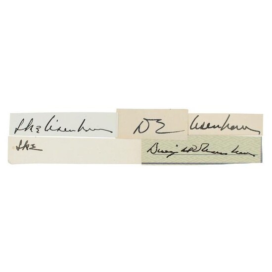 Dwight D. Eisenhower (5) Signatures