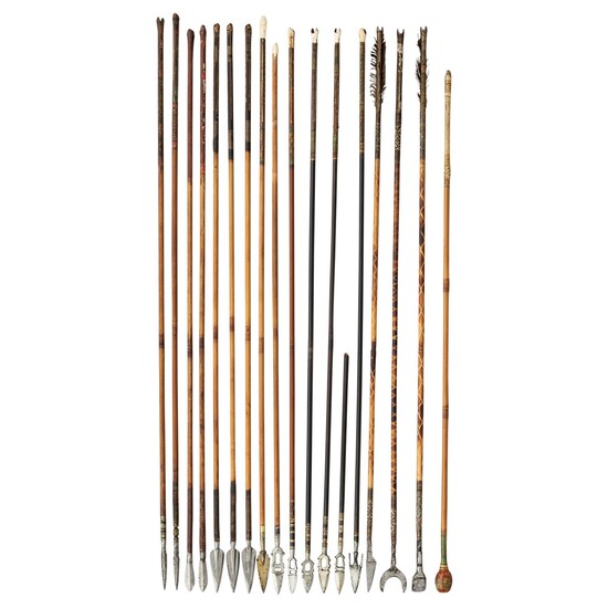 EIGHTEEN NORTH INDIAN ARROWS, RAJASTHAN, 18TH/19TH CENTURY