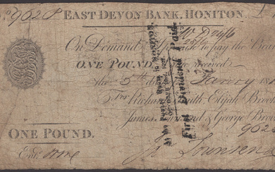 East Devon Bank, Honiton, for Richard Smith, Elijah Brooke, James Townsend &...
