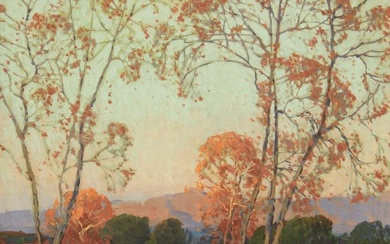 Edgar Alwin Payne (1883-1947), "Young Sycamores in Autumn"