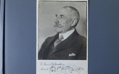 Edward Elgar (1857-1934) - a signed Elgar postcard, from...