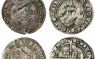 Edward VI (1547-1553), Third Coinage, Fine Silver, Shillings, 1551-1553, Tower (2)